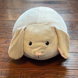 Target Plush Bunny Stuffed Animal - Light Beige with Pink Accent
